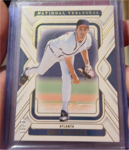 2025 Panini National Treasures #17 Greg Maddux — front