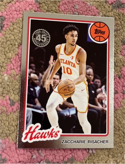 2025 Topps 45th Anniversary #80BK-24 Zaccharie Risacher — front