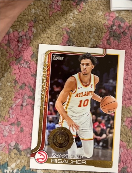2025-26 Topps #62 Zaccharie Risacher — front