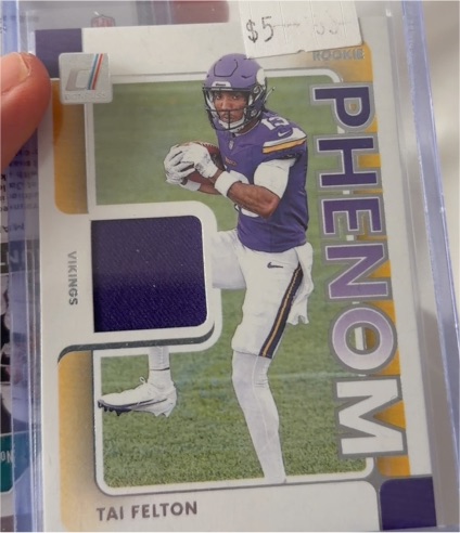 2025 Panini Donruss #RPJ-TAF Tai Felton Rookie Phenom Patch — front