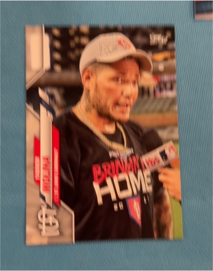 2020 Topps Update #U-169 Yadier Molina Interview Photo Variation SP — front