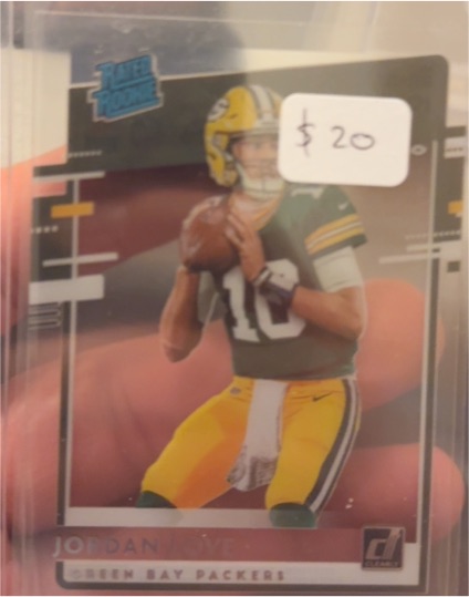 2020 Panini Chronicles Clearly Donruss Rated Rookie #RR-JL Jordan Love — front