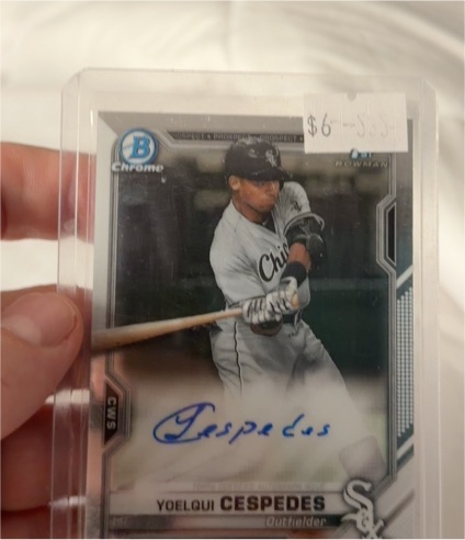 2021 Bowman Chrome #CPA-YC Yoelqui Cespedes — front