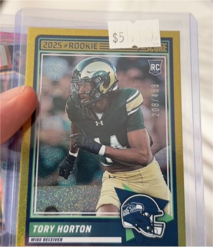 2025 Panini Score #58 Tory Horton Rookie Card — front