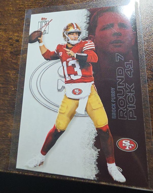 2025 Topps Signature Class #41 Brock Purdy Round 7 Pick — front