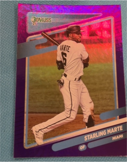 2021 Donruss #154 Starling Marte — front