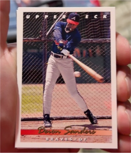 1993 Upper Deck #166 Deion Sanders — front