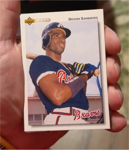1992 Upper Deck #247 Deion Sanders Atlanta Braves — front