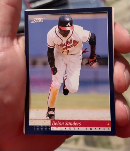 1994 Score #496 Deion Sanders — front