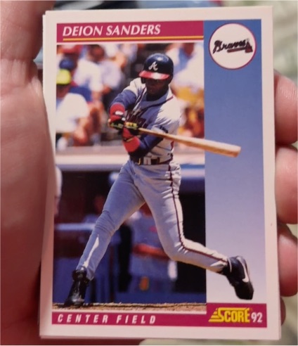 1992 Score #571 Deion Sanders — front