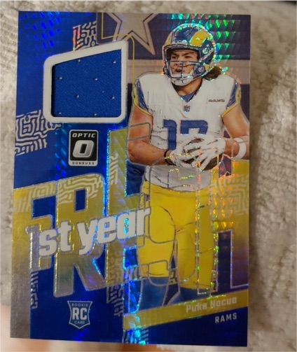 2023 Panini Donruss Optic #FYF-PN Puka Nacua 1st Year Fresh Patch — front