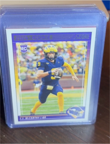 2024 Panini Score #304 J.J. McCarthy Rookie — front