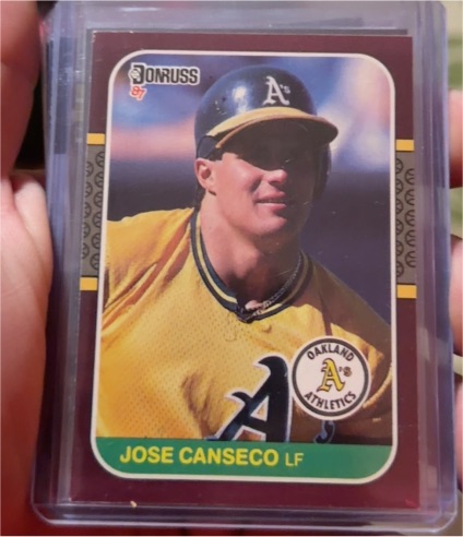 1987 Donruss Opening Day #24 Jose Canseco — front