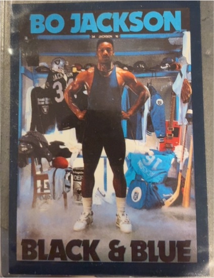 1990 Costacos Brothers Bo Jackson Black & Blue #NNO — front