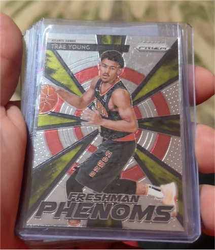 2018-19 Panini Prizm #21 Trae Young Freshman Phenoms Rookie — front