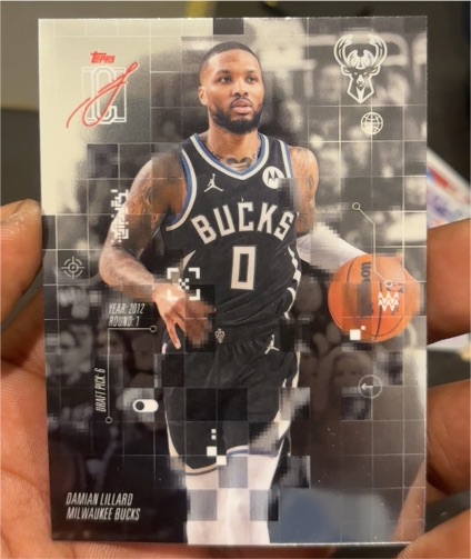 2026 Topps Signature Class After Image #AF-25 Damian Lillard — front