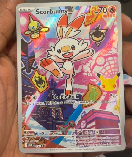 2026 Pokémon #053 Scorbunny Me: Mega Evolution Promo — front