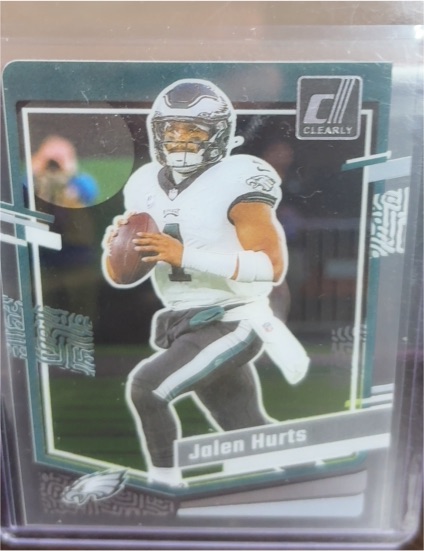 2023 Panini Clearly Donruss #40 Jalen Hurts — front
