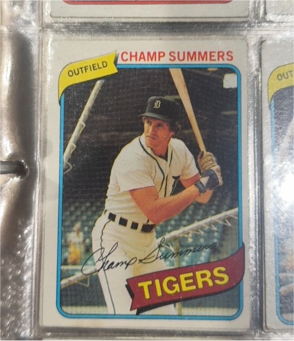 1980 Topps #176 Champ Summers — front