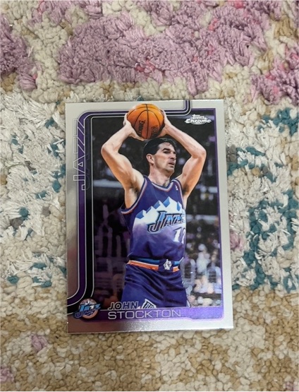 2025-26 Topps Chrome #250 John Stockton — front