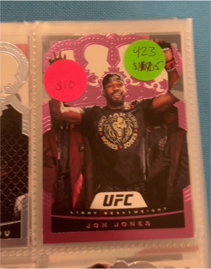2021 Panini Chronicles UFC Crown Royale #19 Jon Jones Pink Parallel — front