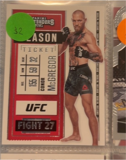 2021 Panini Chronicles Contenders UFC Season Ticket #1 Conor McGregor — front