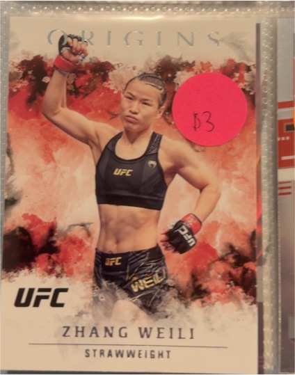 2021 Panini Chronicles Origins UFC #35 Zhang Weili — front