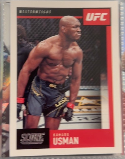 2021 Panini Chronicles Score UFC #93 Kamaru Usman — front