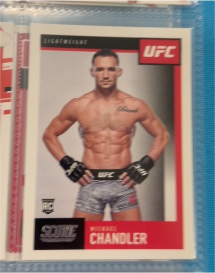 2021 Panini Chronicles Score UFC #100 Michael Chandler Rookie Card — front