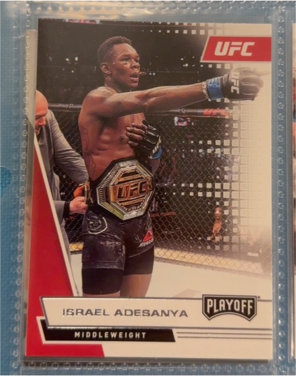 2021 Panini Chronicles UFC Playoff #69 Israel Adesanya — front