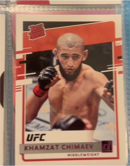 2021 Panini Chronicles Donruss UFC #25 Khamzat Chimaev — front