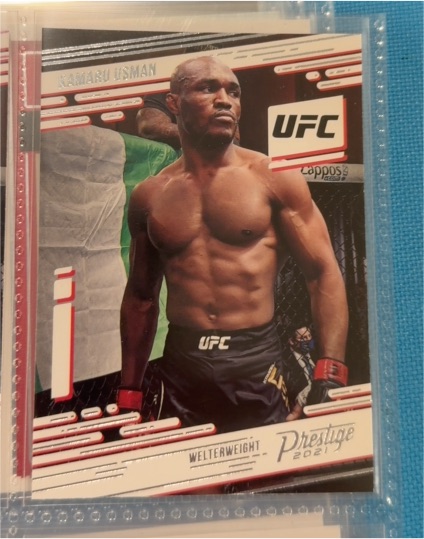 2021 Panini Chronicles Prestige UFC #80 Kamaru Usman — front