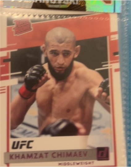 2021 Panini Chronicles Donruss UFC #25 Khamzat Chimaev Rated Rookie — front