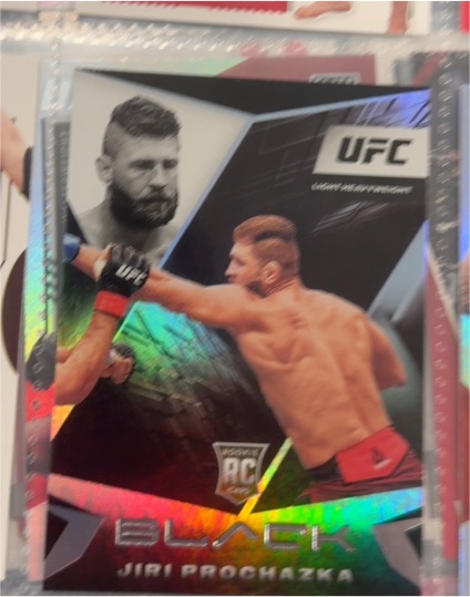 2021 Panini Chronicles Black UFC #102 Jiri Prochazka Rookie Card — front
