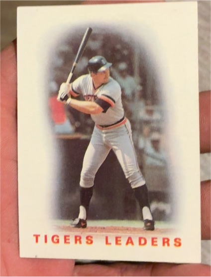 1986 Topps #36 Lance Parrish Detroit Tigers Team Leaders — front