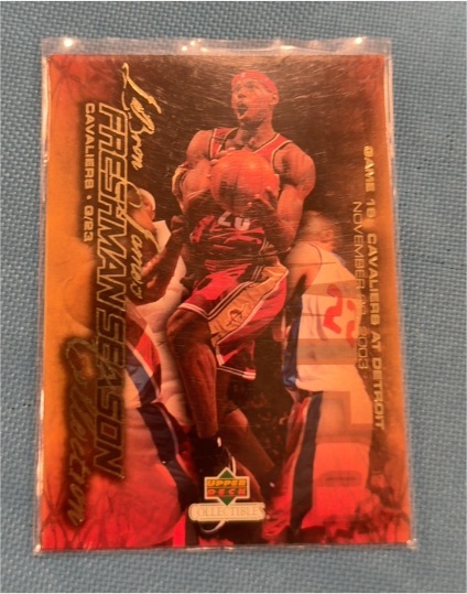 2003-04 Upper Deck Collectibles #16 LeBron James Freshman Season — front