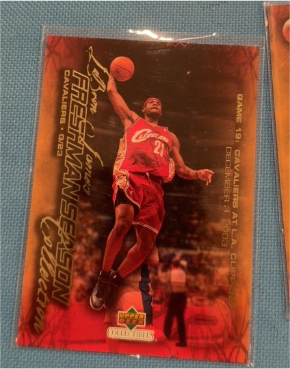 2003-04 Upper Deck Freshman Season Collection #20 LeBron James — front