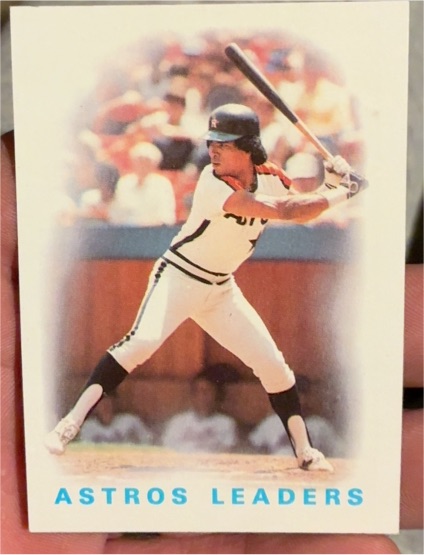 1986 Topps #186 Jose Cruz Astros Leaders — front