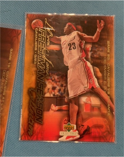 2004 Upper Deck Collectibles LeBron James Freshman Season #23 — front