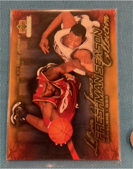 2004 Upper Deck Collectibles #11 LeBron James Freshman Season — front
