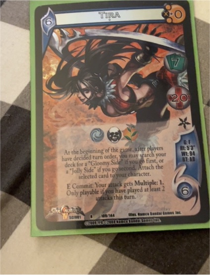 2004 Universal Fighting System Soul Calibur III #109 Tira — front
