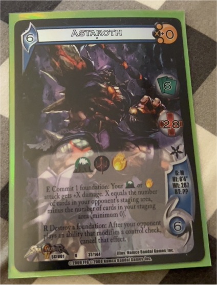 2008 Universal Fighting System Soul Calibur III #31 Astaroth — front