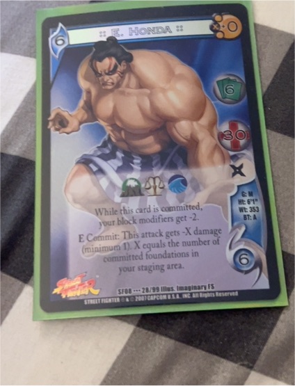 2007 Universal Fighting System Street Fighter #SF08 E. Honda — front