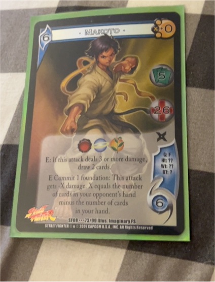 2001 Universal Fighting System Street Fighter SF08-73/99 Makintaro — front