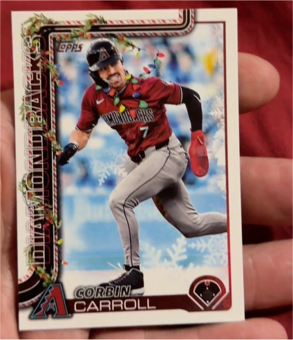 2025 Topps Holiday #H158 Corbin Carroll — front