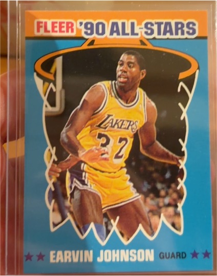 1990 Fleer '90 All-Stars #4 Earvin Johnson — front