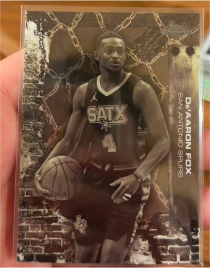 2025-26 Topps Chrome Cactus Jack #60 De'Aaron Fox — front