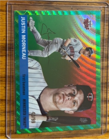 2025 Topps Chrome Platinum #375 Justin Morneau — front