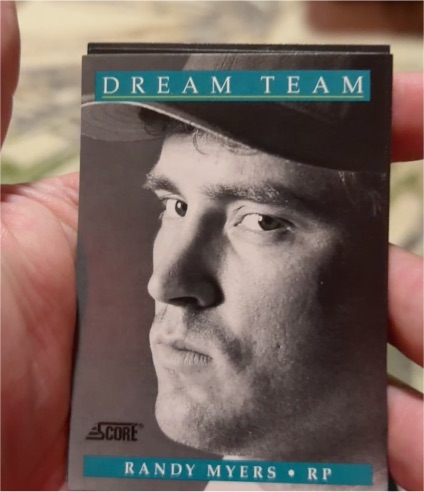 1991 Score #885 Randy Myers Dream Team Cincinnati Reds — front