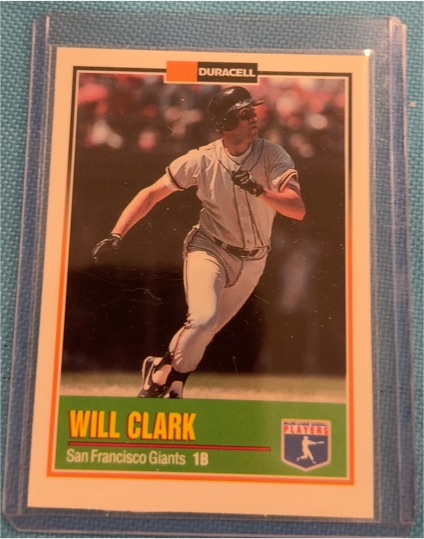 1993 Duracell Power Players I #22 Will Clark — front